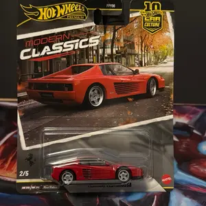Hot Wheels Modern Classics Ferrari Testarossa 2/5 Metal Die-Cast Car Culture Edition FFPY66