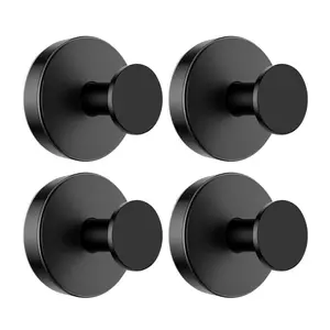 Stainless Steel Suction Cup Hooks No-Drill No-Damage Vacuum Suction Hooks Kitchen Bathroom Bedroom Essentials Clothes Hooks Towel Hooks Organiser