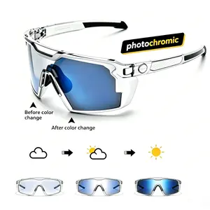 Photochromic Polarized Safety glasses,Sunglasses for Men & Women Oversized Vintage UV400 Y2K Aviator Eyewear Ideal for Fishing, Golf, Cycling, Driving
