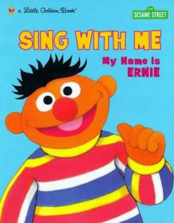 USED Sing with Me My Name is Ernie (Little Golden Book) by Tish Rabe - Hard Cover English Children's Kindergarten Golden Book (Hardcover), Kindergarten Books, Golden Books