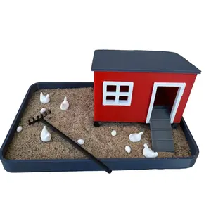 Chicken Zen Garden - Desk Accessory Sand Garden DIY Kit Gifts for Him Her Office Decor Fidget Fun Therapy