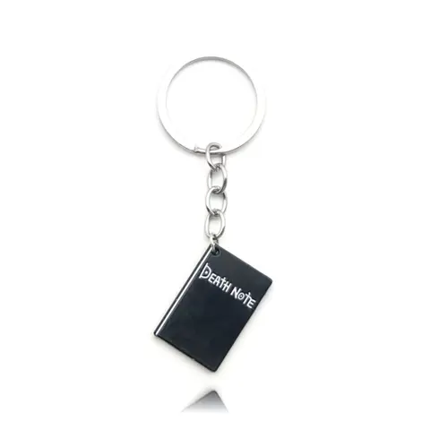 Death Note Letter Pattern Keychain, Metal Book Pendant, Fashion Accessories for Men & Women, Trendy All-match & Exquisite Keychain for Birthday Gift, Fashionable Alloy Keychain
