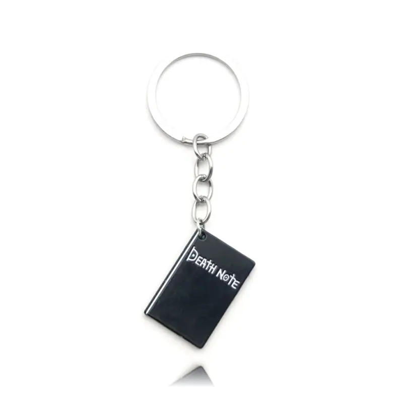 Death Note Letter Pattern Keychain, Metal Book Pendant, Fashion Accessories for Men & Women, Trendy All-match & Exquisite Keychain for Birthday Gift, Fashionable Alloy Keychain