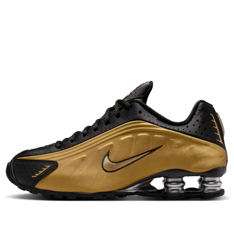 (WMNS) Nike Shox R4 'Black Metallic Gold' AR3565-005