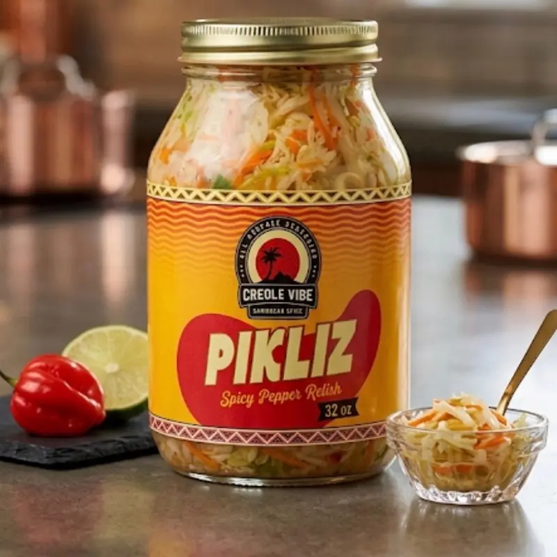 Creole Vibe Pikliz 32 oz Creole Vibe Pikliz 32 oz
