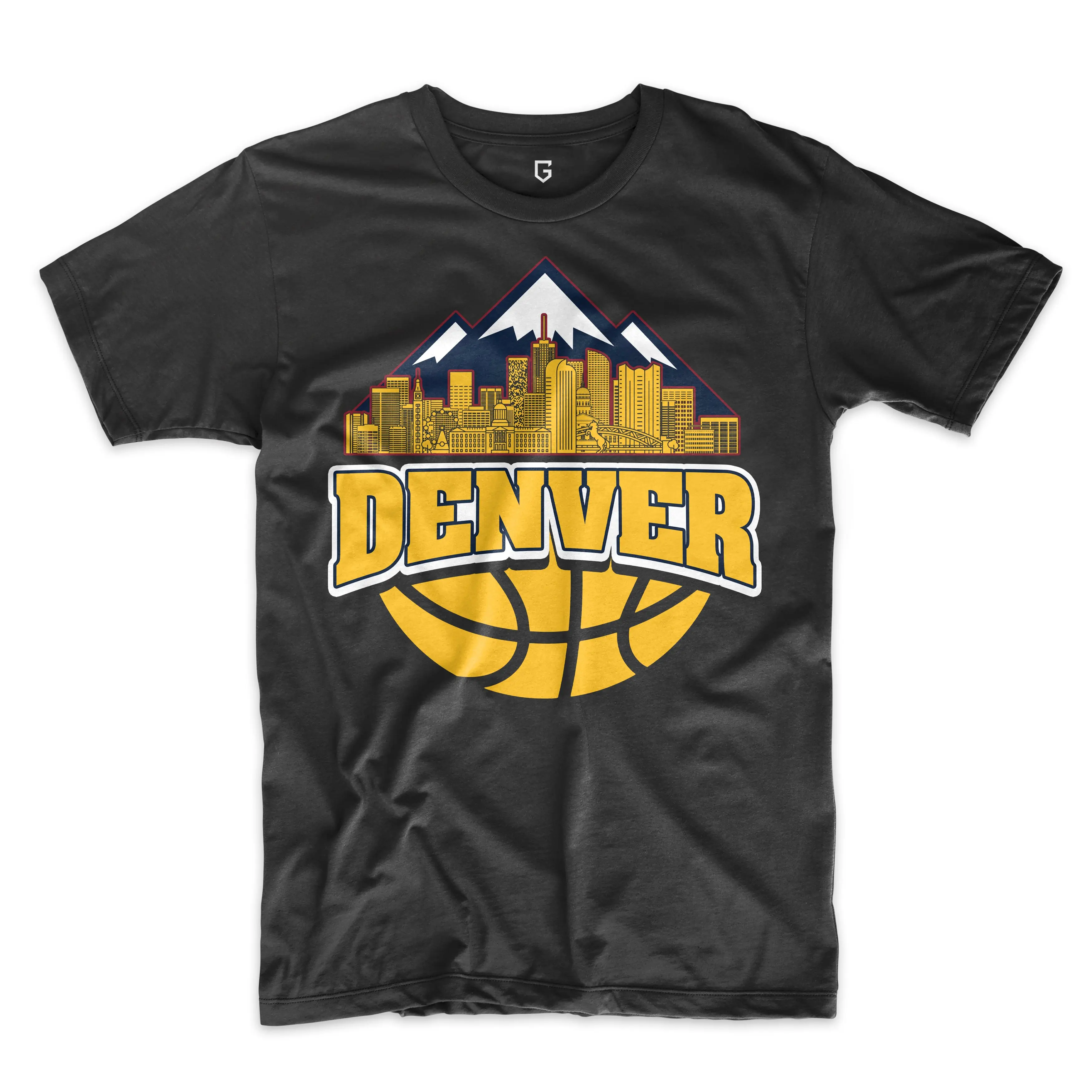 Denver Basketball Skyline Men's Nuggets T-Shirt