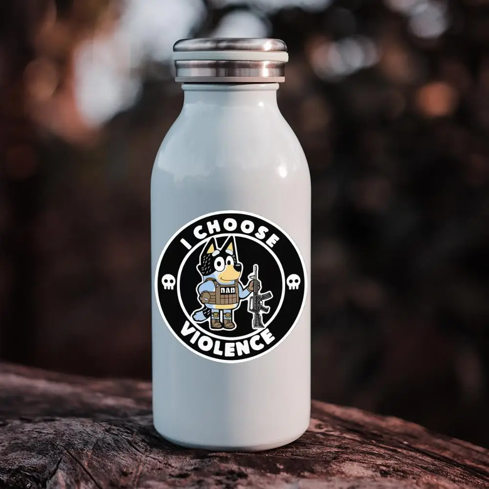 Choose Violence Funny Decal, 3 Counts Cute Creative Sticker for Cars, Laptop, Bottle, Hard Hat, DIY Vinyl Sticker Decal
