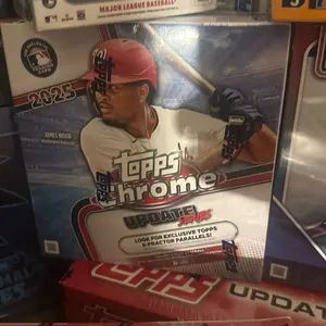 Topps 2025 Chrome Update Series Trading Cards with Exclusive A-Fractor Parallels Major League Baseball Collectible
