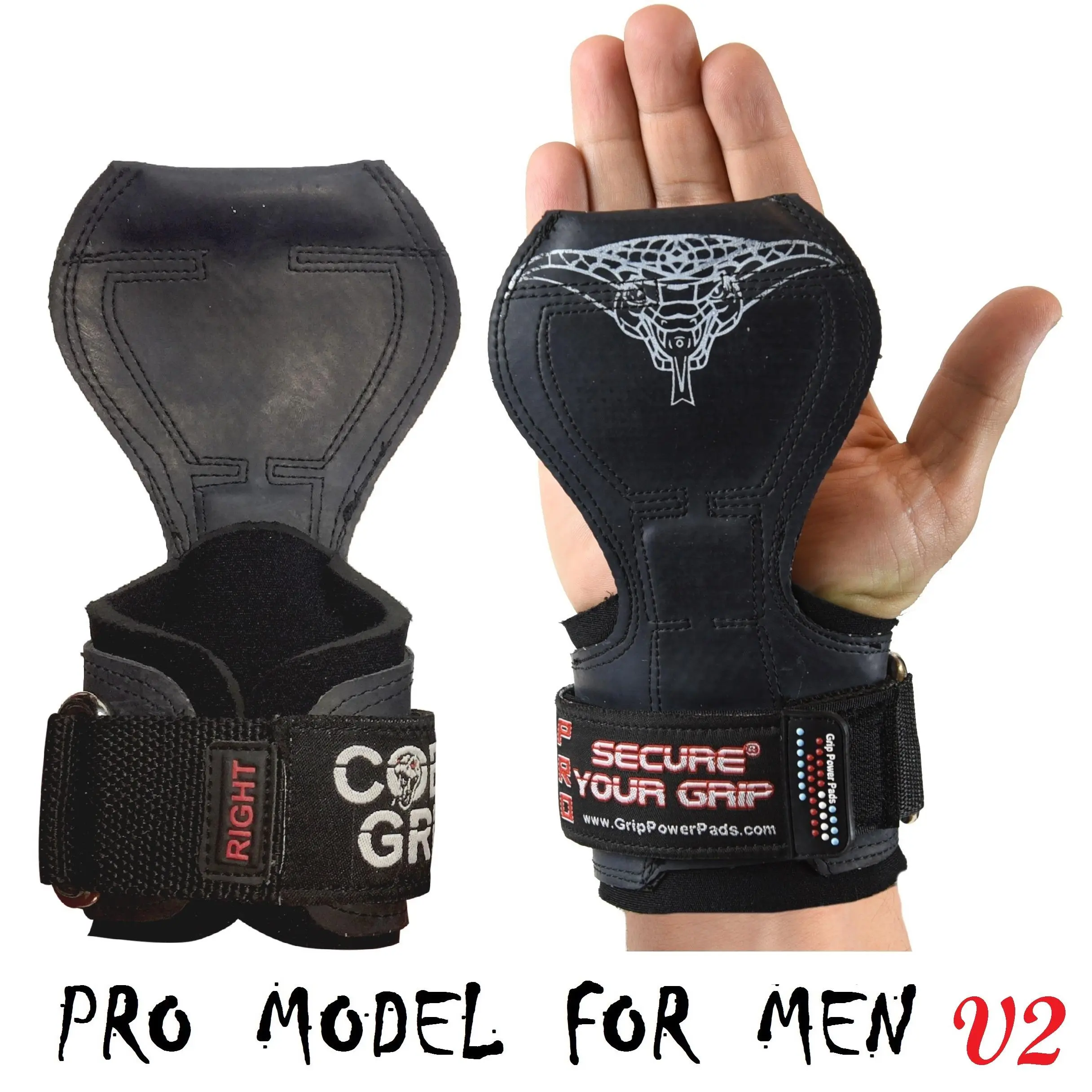 Cobra Grips PRO Limited Edition  Gym Body Building Hooks Gloves Sports Weight Lifting Grips