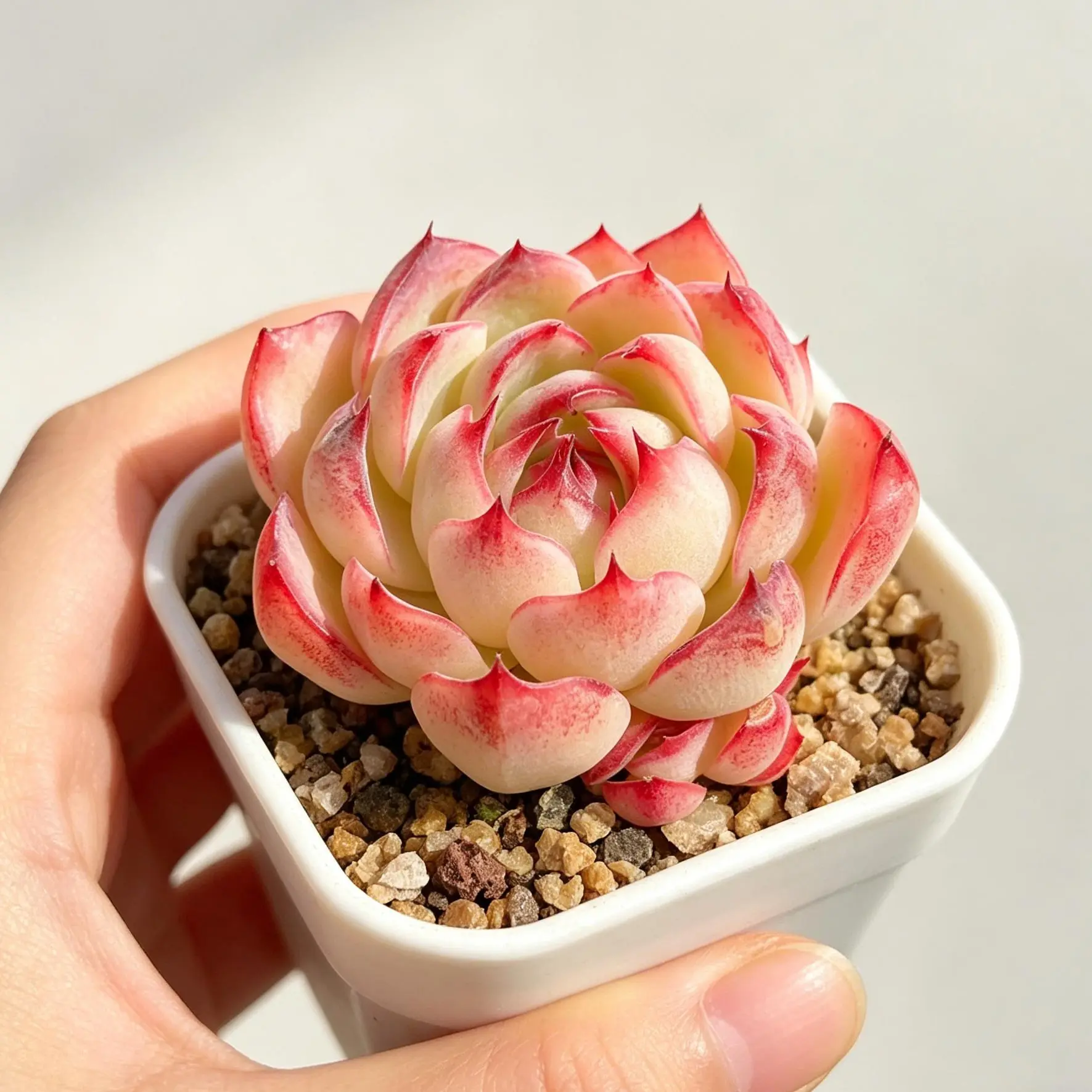 Echeveria ‘Soul Fairy’ Rare Succulent – Easy Care Live Plant, Bare Root, Aesthetic Desk Decor, Unique Gift for Plant Lovers