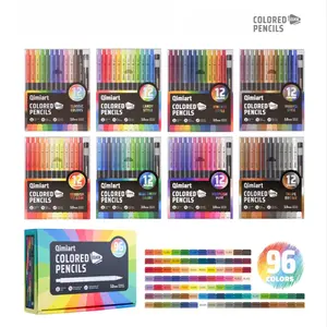 96 Color Languo Vibrant Pencil Set, 3.0mm Anti-Break Core, Press-Down Oil-Based Colored Pencils, Professional Art Supplies
