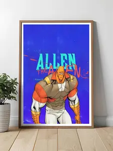 Allen the Alien Art Print: Invincible Comic Book Superhero Decor, Invincible Superhero Wall Art Print, Comic Book Fan Gift, Unique Home Decor, Galaxy Poster Print,Invincible Superhero Unframe Poster, Mark Grayson Art Print, Emotional Comic Print
