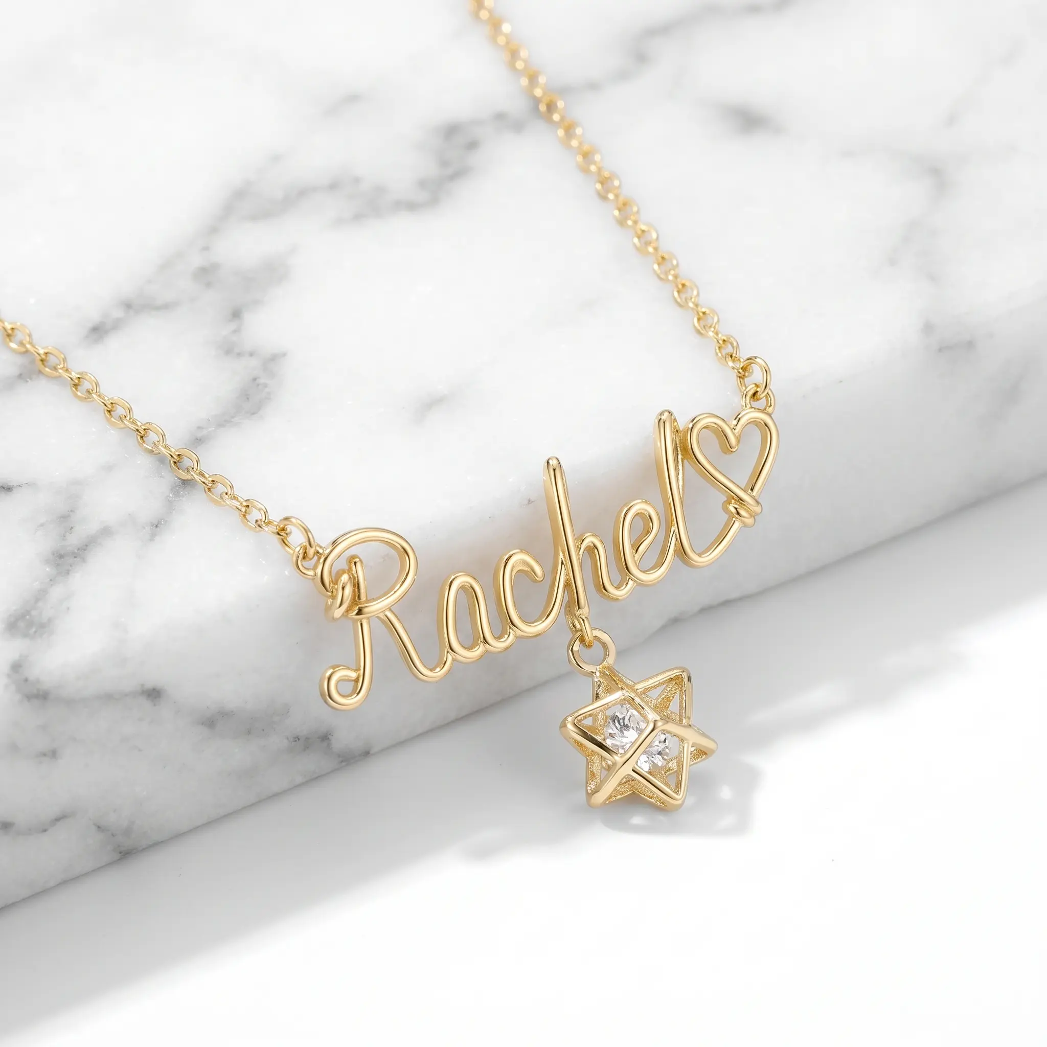 Custom Name Necklace with Star Pendant | Personalized Jewelry