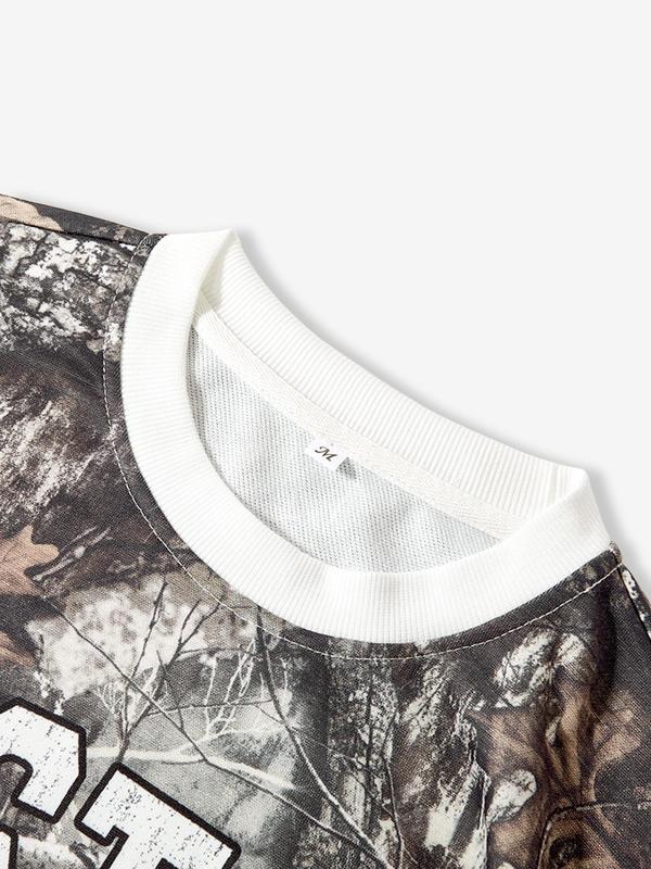 Two-Piece Set Men's Camo Print Sweatshirt & Pants, Regular Fit Casual Fashion Long Sleeve Pullover & Trousers for Daily Wear, Men's Two-piece for All Seasons, Fall outfit