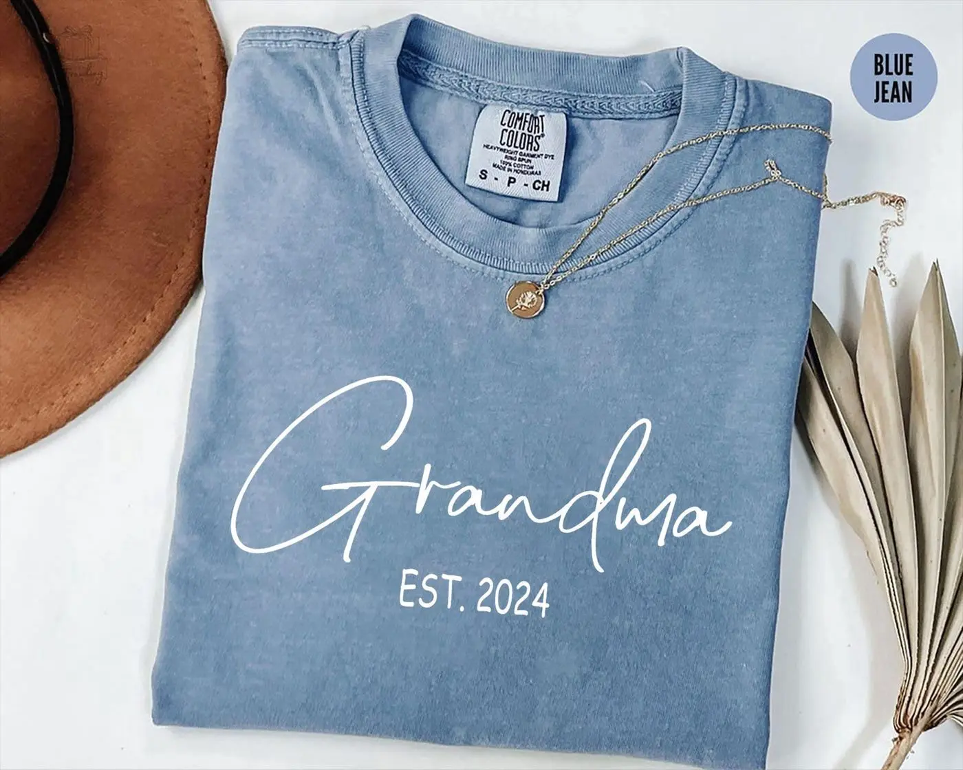 Comfort Colors Custom Grandma Shirt, Mothers Day Gift, Gift for Grandmother, Nana Tee, Grandma Est Date Tshirt, Mommy Shirt, Mimi Shirt