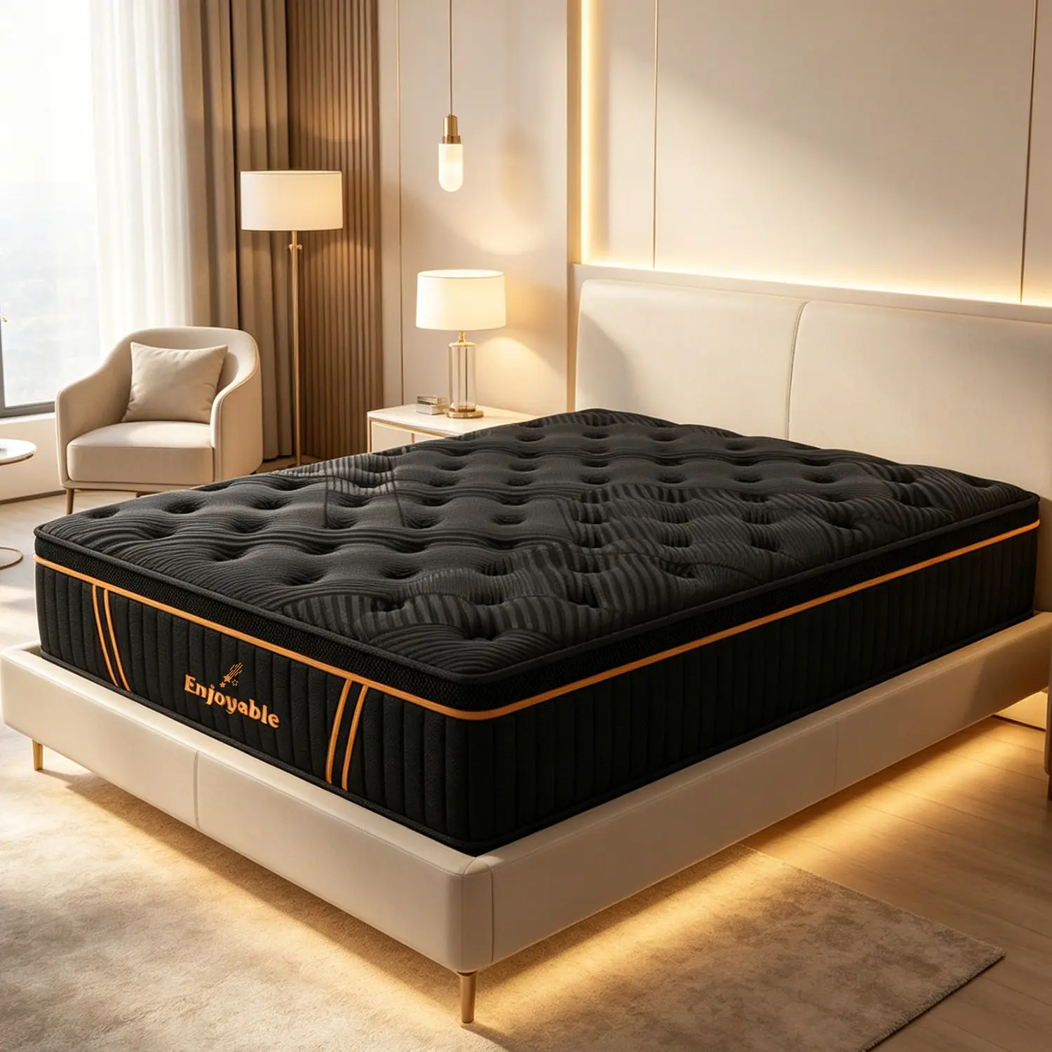 14 Inch Twin Full Queen King Memory Mattress with Independent Springs, Provides Pressure Relief, Motion Isolation and Edges Support, Medium Firmness, Breathable , 100 Trials, Spring Mattress in a box ,Gel infuse memory foam