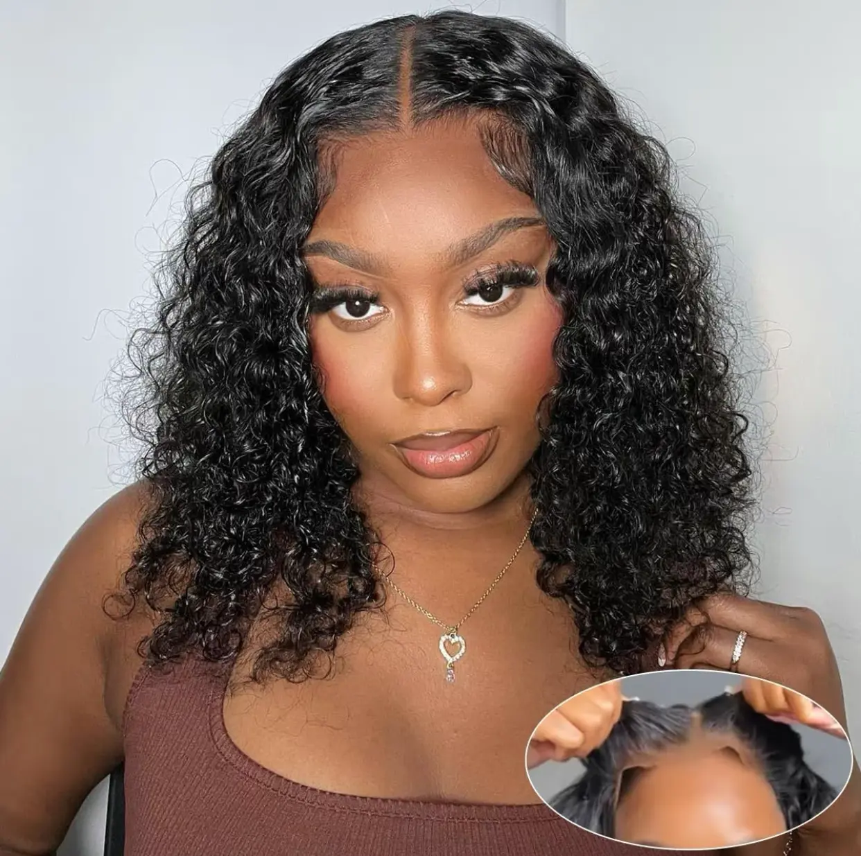 Human Hair 4x4 HD Lace Closure Glueless Wig - Pre-Plucked, Pre-Cut Short Bob, Natural Black, Unisex, Beginner Friendly Preplucked Wig, Beginner Friendly Wigs, Preplucked Wigs