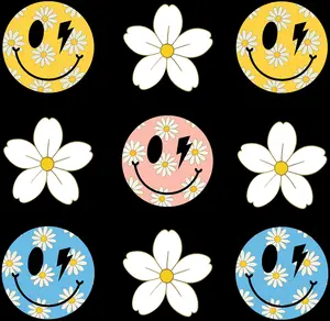 DTF Transfer – BK Faces with Flowers Multi Sizes