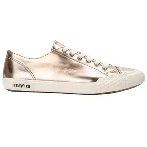SeaVees Womens Army Issue Metallic Lace Up Sneakers Shoes Casual - Gold