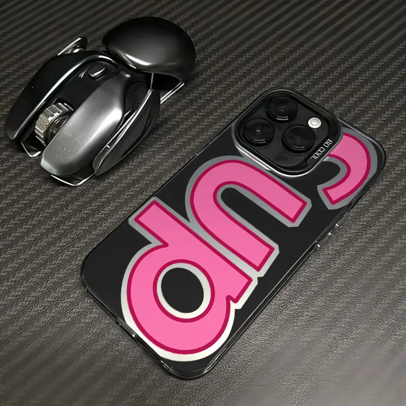 Bold Oversized Single Letter Graphic Phone Case With Oversized Curved "SUP" Bubble With Premium Craftsmanship This Phone Case Boasts A Sturdy Acrylic Back Panel And Soft For iPhone 17 16 15 14 13 12 11  Anti-Drop Protection
