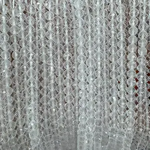 Best-selling 2-3-4mm natural ice-clear white crystal beads - finely polished and cut into small round beads.These exquisite and luxurious loose spacer beads are arranged in an artistic and scattered manner, creating a dazzling visual hierarchy.Made from