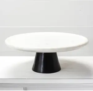 Marble Black Wood Riser