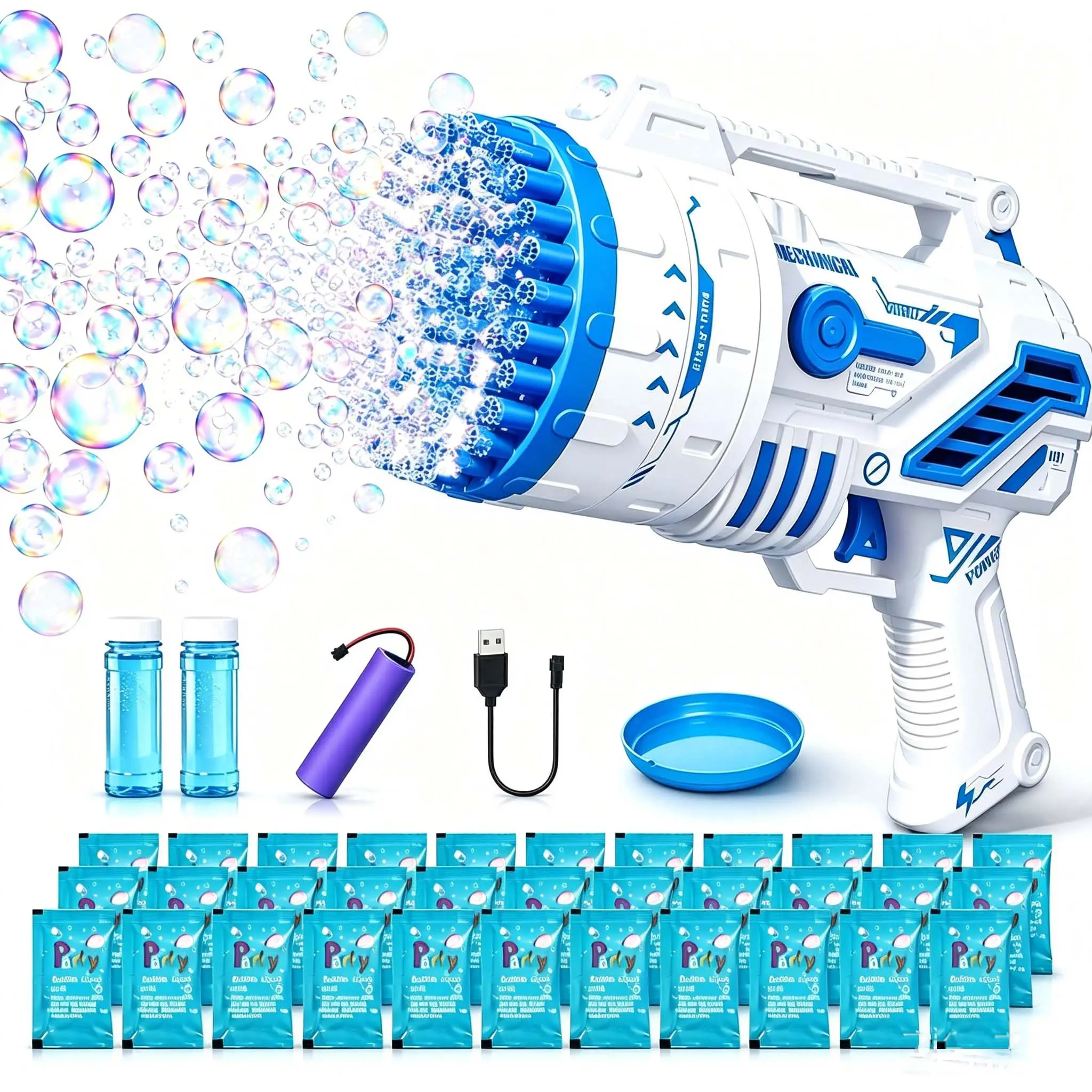 Bubble Machine, Bubble Maker for Kids,Bubble Gun Toy for Kids Ages 4-8, Gifts, Adults, Party Favors