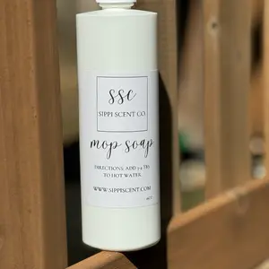 SIPPI SCENT CO 16oz Mop Soap - Scent Coating for Mops, Directions & Tips for Hot Water Use