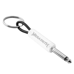 Megadeth Whiteout Wordmark Guitar Plug Keychain