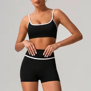 🖤 Seamless Yoga Set – High Waist, Hip-Lifting