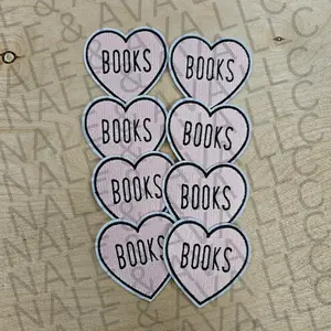 Books Heart Hat Patch (1 Patch)