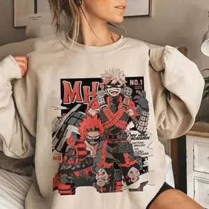 Bakugo And Kirishima Sweatshirt, Kacchan Shirt, Anime Mha Hoodie, My Hero Academiia Shirt, Gift For Fan, Unisex Sweater Pullover Tee