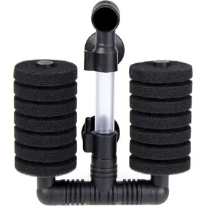 1 Pack Double Bio Sponge Filter, for Fry, Betta, Shrimp, Nano, Aquarium Fish