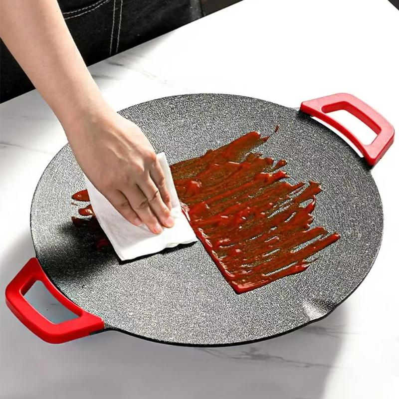 AORAN Portable Electric Comal, Indoor Smokeless Korean BBQ Grill, Non-stick Griddle for Tortillas, Adjustable Temperature Control, Asador de Carne TiktokShopBlackFriday