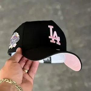 New Era Black And Pink Los Angeles Dodgers Cap – 9FIFTY Cute & Trendy LA Style, Adjustable Fit Unisex