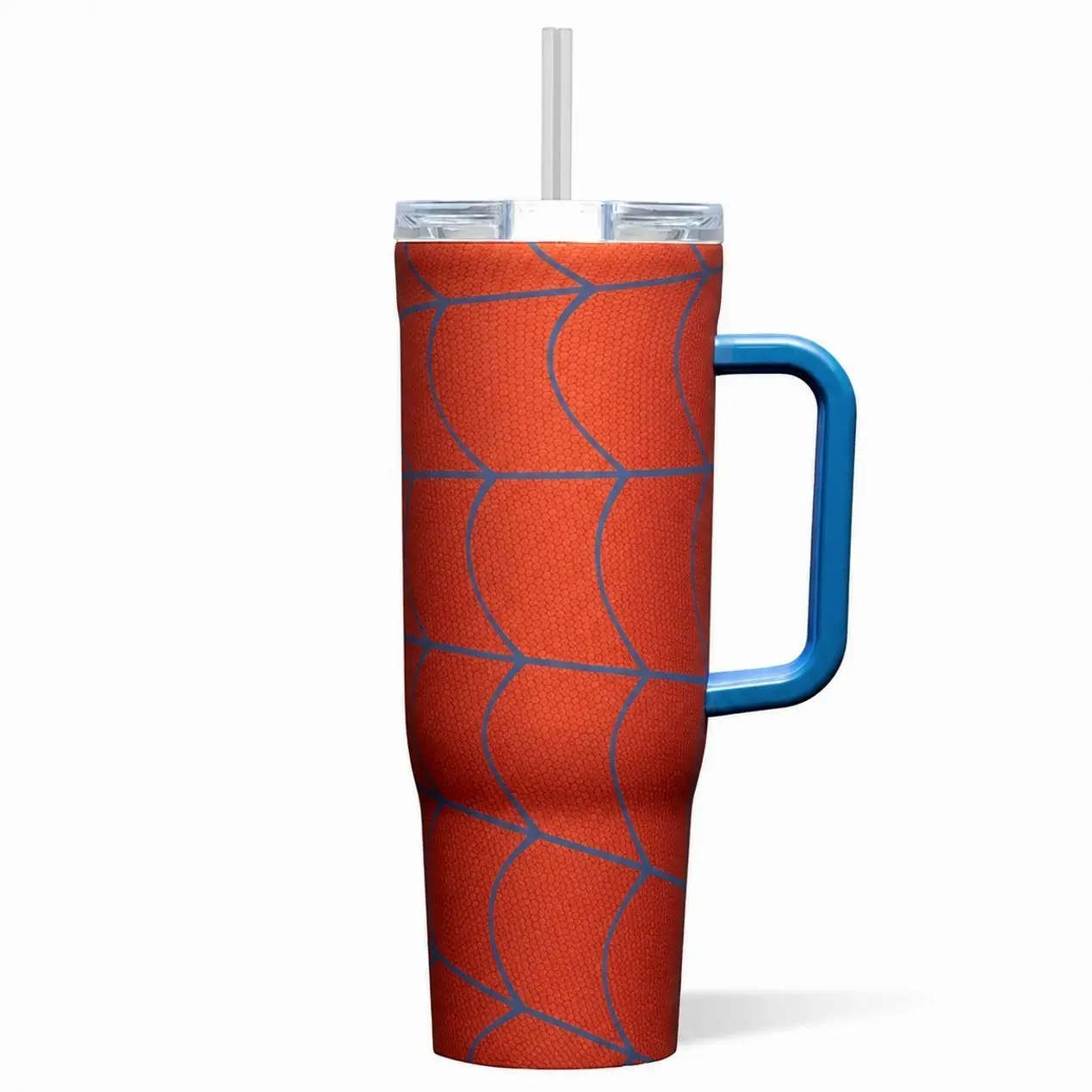 Disneyy Mavel 40oz Cruiser Straw Cup - Vacuum Insulated Drinkware with Dual-Function Sip + Straw Lid, Soft Grip Handle, Stay-Put Silicone Bottom