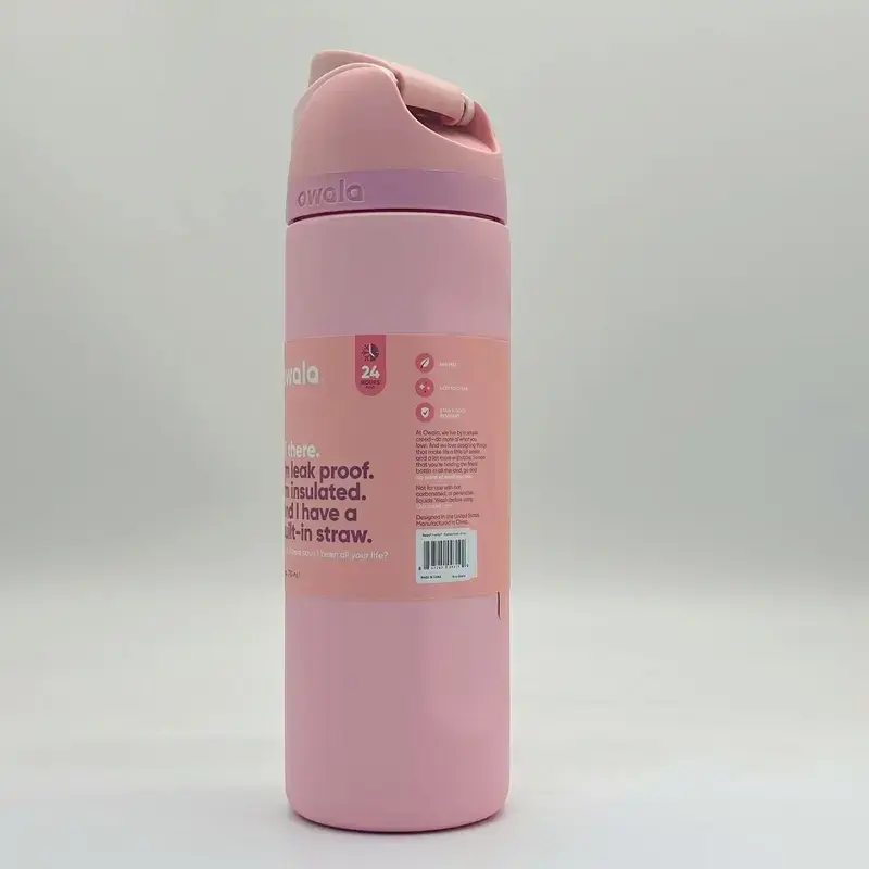 Owala "Rose Quartz" 24oz Free Sip Monochromatic Pink 32oz Stainless Steel Subdued Hue