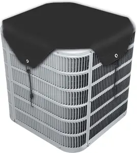 New Version AC Unit Cover Outdoor 26x26 Waterproof Oxford Fabric Sturdy Central Cover All Season HVAC Condenser Heat Pump Cover All Weather