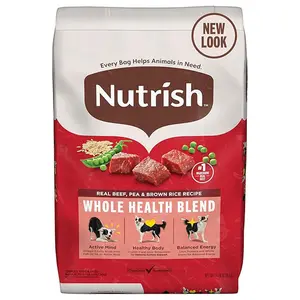Nutrish Real Beef, Pea & Brown Rice Recipe Whole Health Blend Dry Dog Food, 14 lb. Bag, Packaging May Vary (Rachael Ray)
