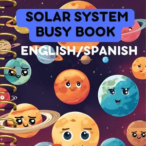 Solar System Toddler Busy BookLearning Binder, Planets Learning, Preschool Science, Busy Book Printable, Busy Binder, Learning Activities Toddler