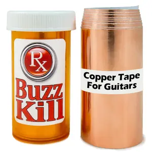 Copper Shielding Guitar Tape - Foil Tape EMI Blocking, Crafts, Electrical Repairs, Conductive Adhesive Copper Shielding Tape for Guitars Grounding