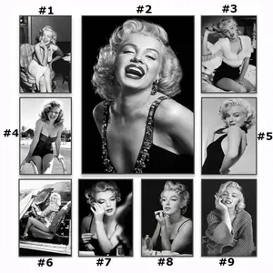 Marilyn Monroe Poster Black and White Print