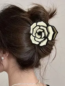 Women's Elegant Rose Hair Claw Clip, Perfect for Daily Wear & Special Occasions, Ideal Gift for Her, Enhance Your Look Effortlessly