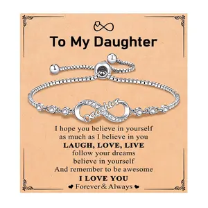 Infinity Love Heart Bracelets for Mom/Daughter/Girlfriend, Birthday Christmas Valentines's Day Mothers Day Gifts