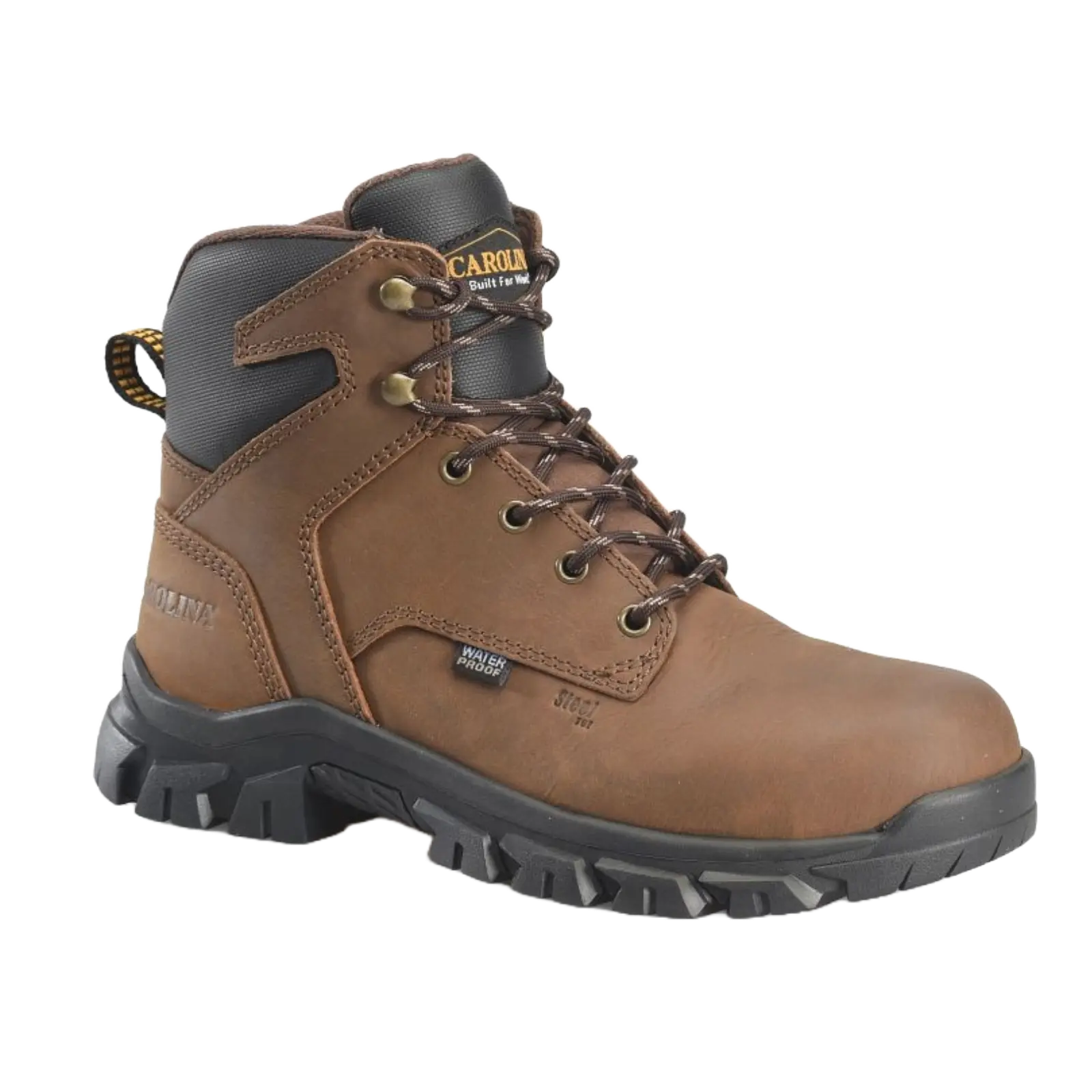 Carolina Men's 6" Waterproof Steel Toe Brown Work Boots CA3593