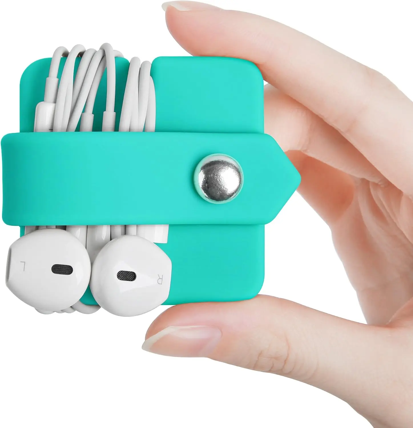 Cord Organizer Earbuds Holder Earphone Wrap Earphones Organizer Headset Headphone Earphone Wrap Winder Cord Manager Cable Winder Blue ELFRhino
