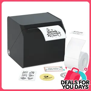 2-Inch Label Maker – Portable Bluetooth Thermal Printer, Mini Sticker Printer with Waterproof Tape for Small Business, Barcodes, Names, Addresses, Mailing, Apparel, School, Home, and Office#SummerWins #DealsForYouDays