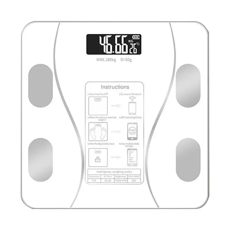 Digital Body Fat Scale with App & Voice Notification, Body Smart Scale, Household Fitness Equipment for Home Gym, Gym Accessories