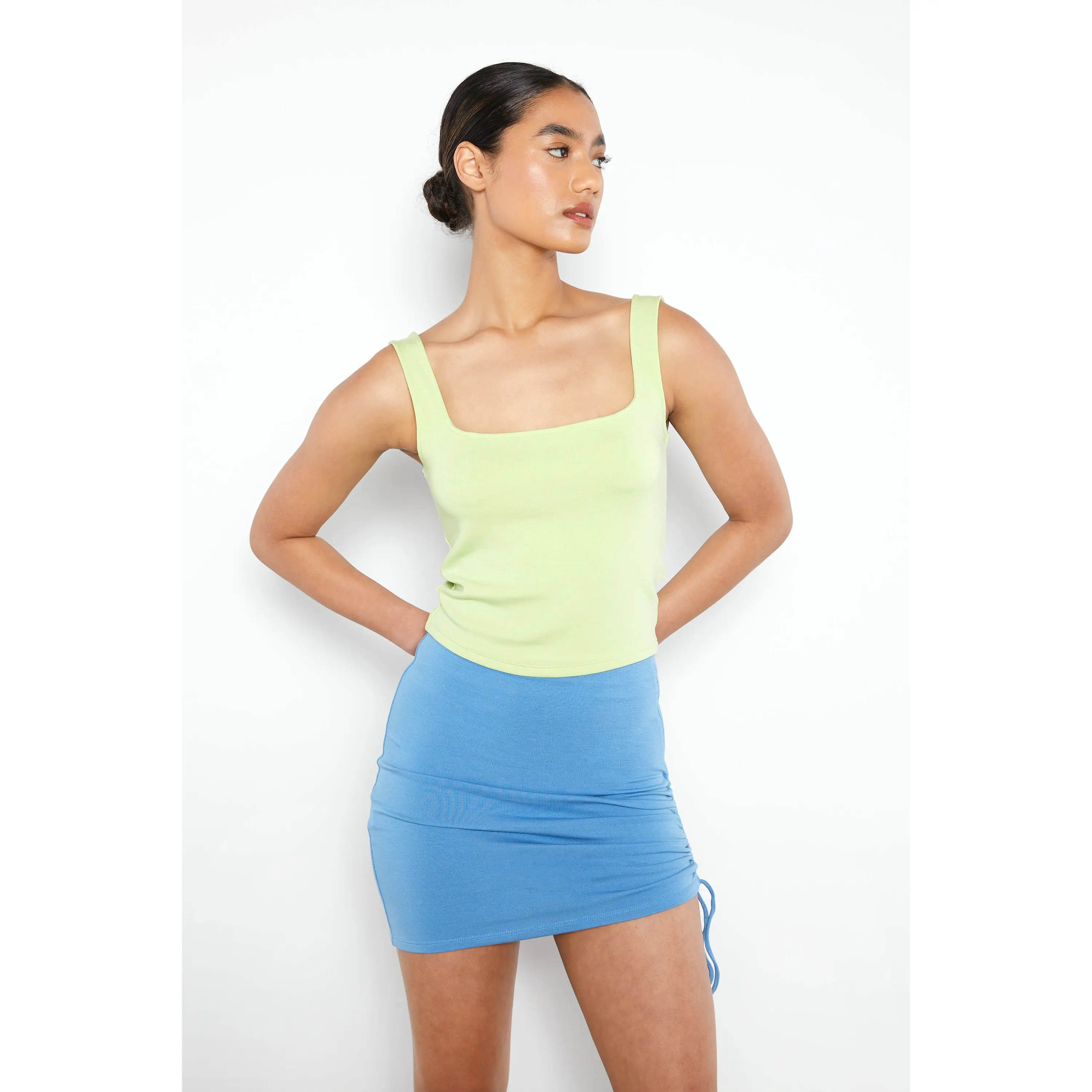 FRONT DRAWSTRING SKIRT