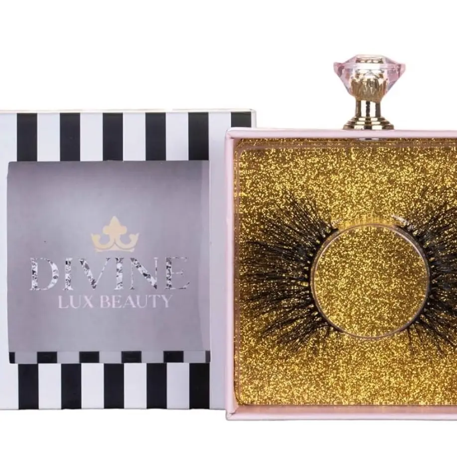 Blessing Luxurious Mink Lashes - 25mm Black Vegan False Eyelashes for a Dramatic and Glamorous Look